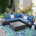 Moderner Garten Pe Rattan Outdoor -Sofa Kombination